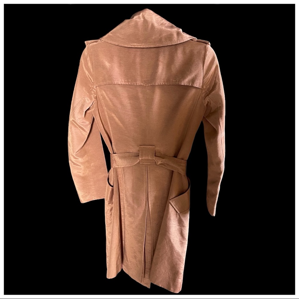 Yoana Baraschi Bronze Iridescent Long Trench Jacket - Picture 4 of 13